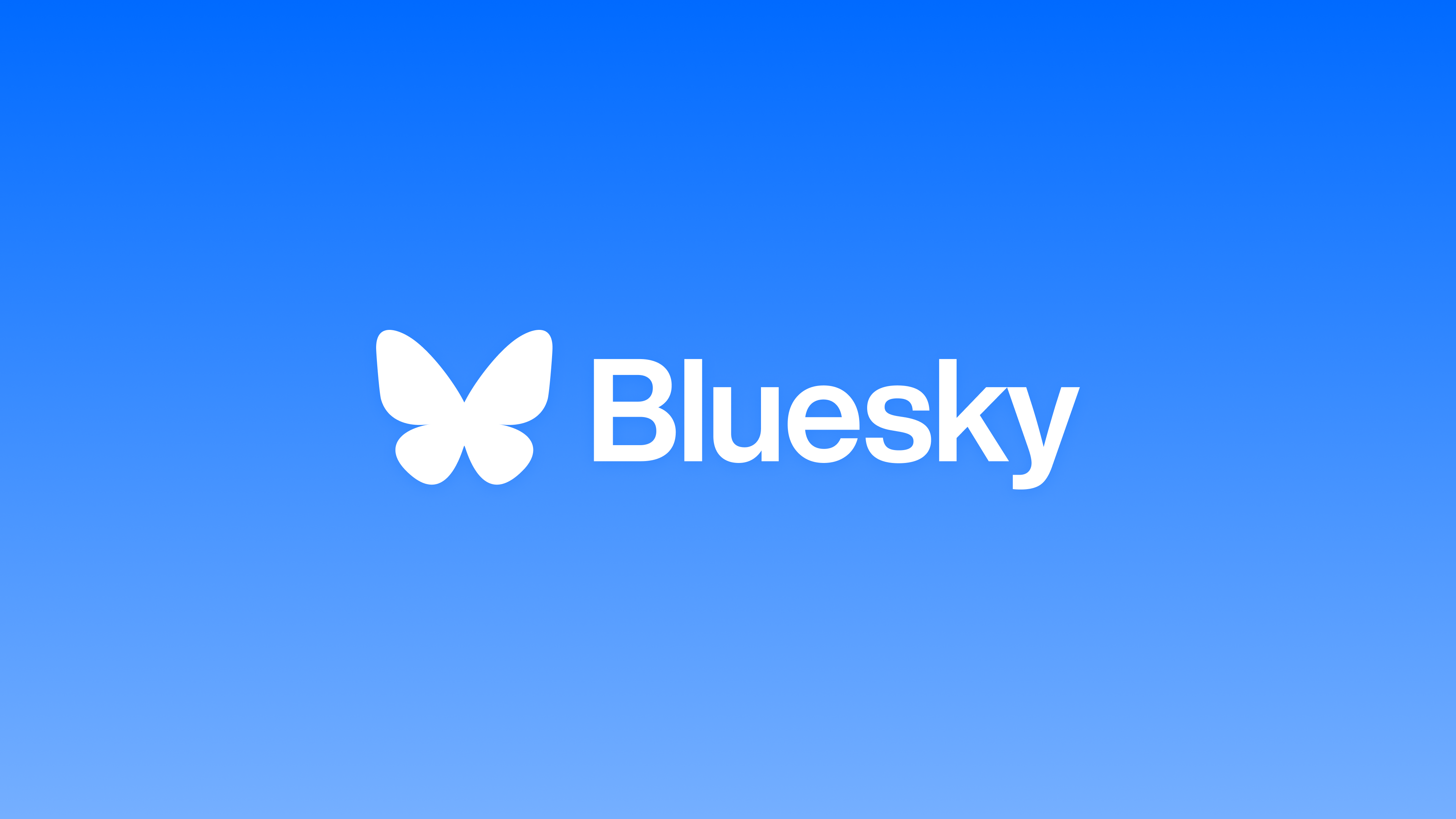 Bluesky banner: white on sky gradient