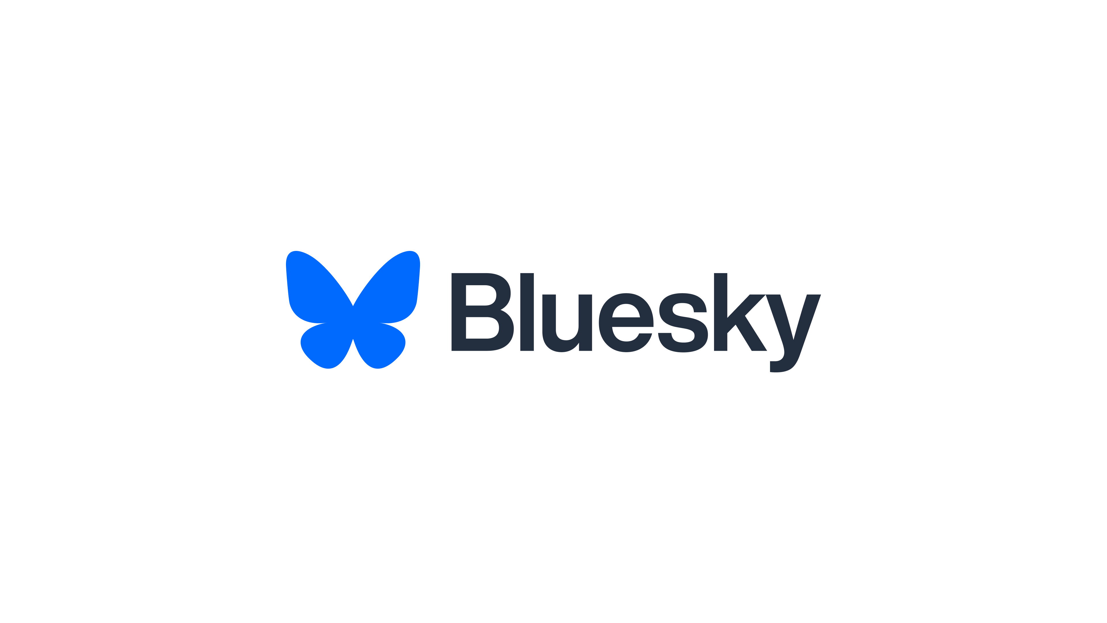 Bluesky banner: blue + dark gray on white