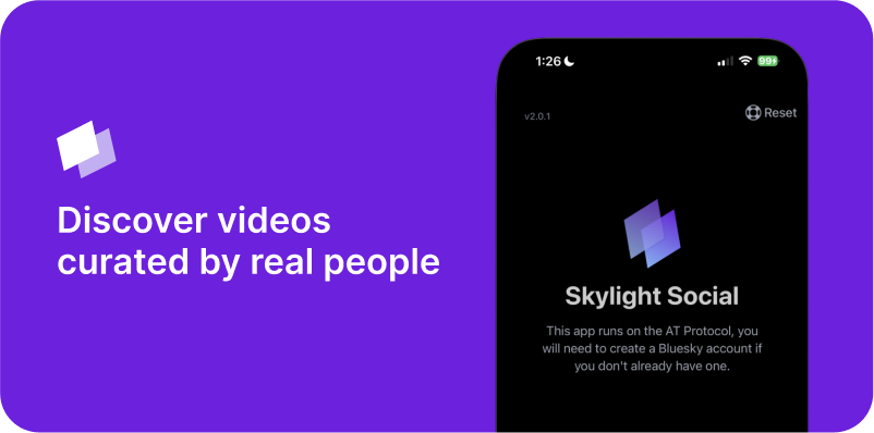 The mobile user interface of Skylight.